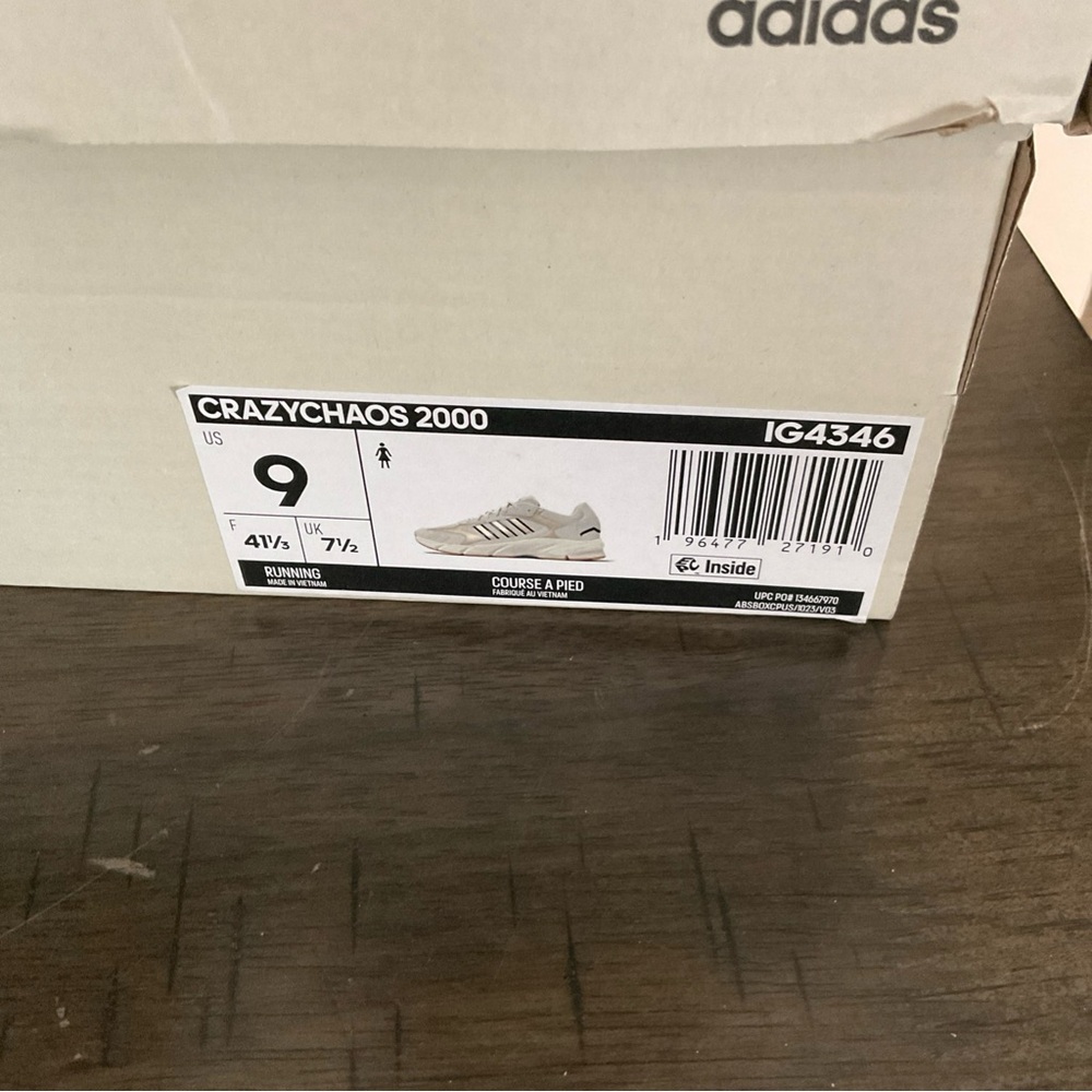 ADIDAS Crazychaos 2000 Sneaker Women's Size US 9.  Off White Grey IG4346 - Picture 4 of 12